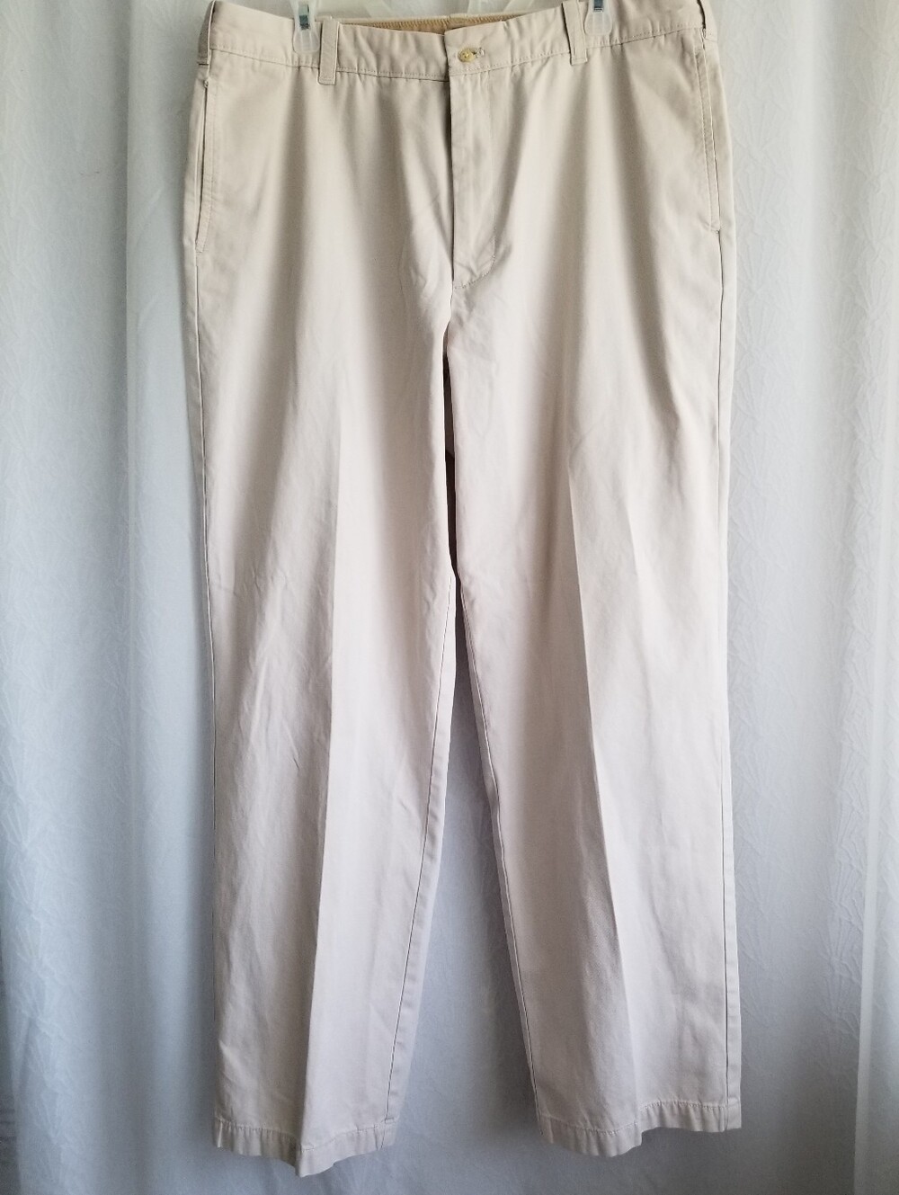 Men’s IZOD Classic-Fit Khaki Saltwater Wash Pants 38